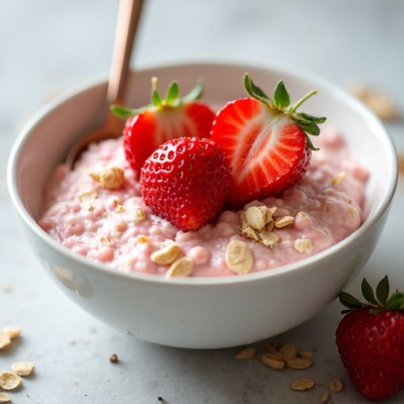 Creamy Strawberry Shortcake Overnight Oats