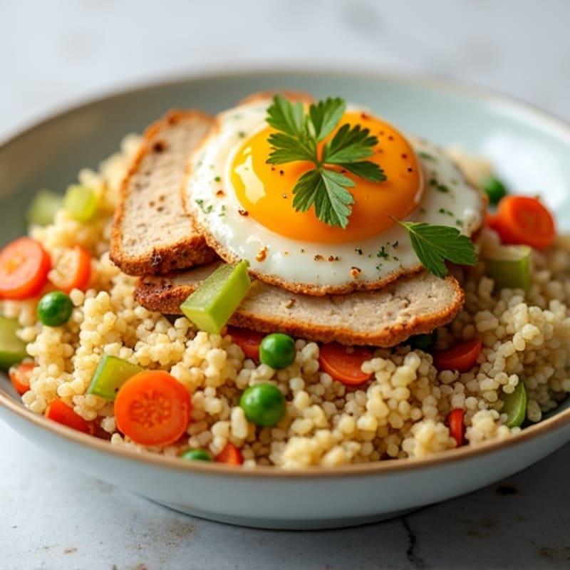 Protein-Packed Chicken and Egg Cauliflower Fried Rice