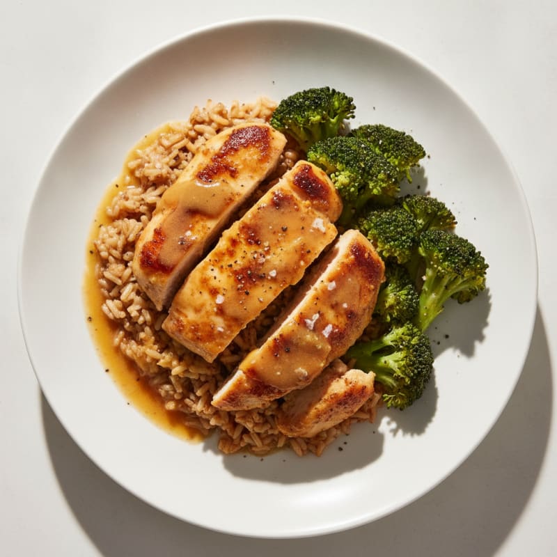 Honey Mustard Chicken with Roasted Rice