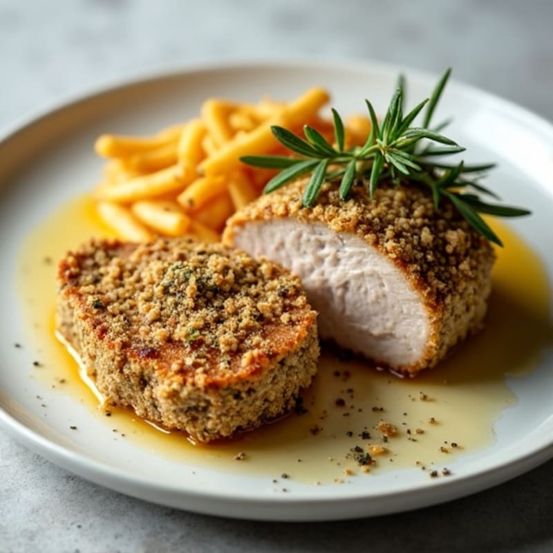 Herb-Crusted Pan Seared Pork Tenderloin