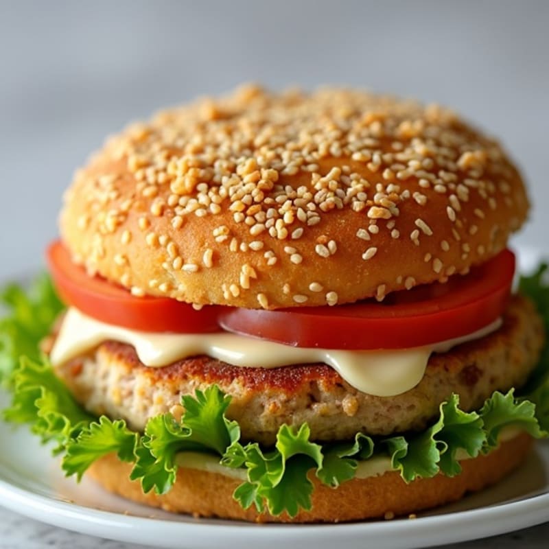 Crispy Mozzarella-Crusted Turkey Burger