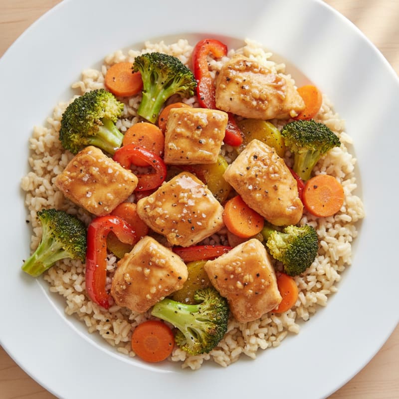 Teriyaki Chicken with Roasted Vegetables