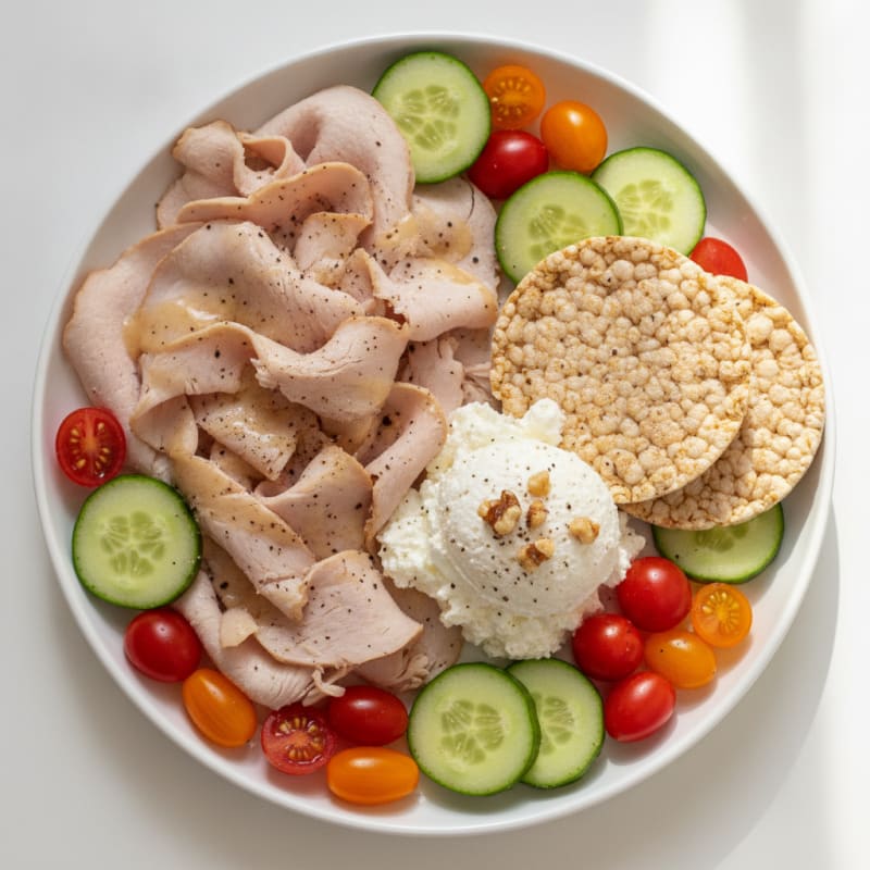 Turkey and Cottage Cheese Plate