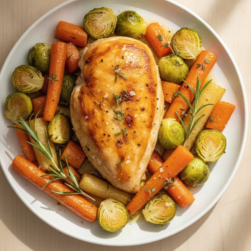 Herb-Roasted Chicken with Root Vegetables