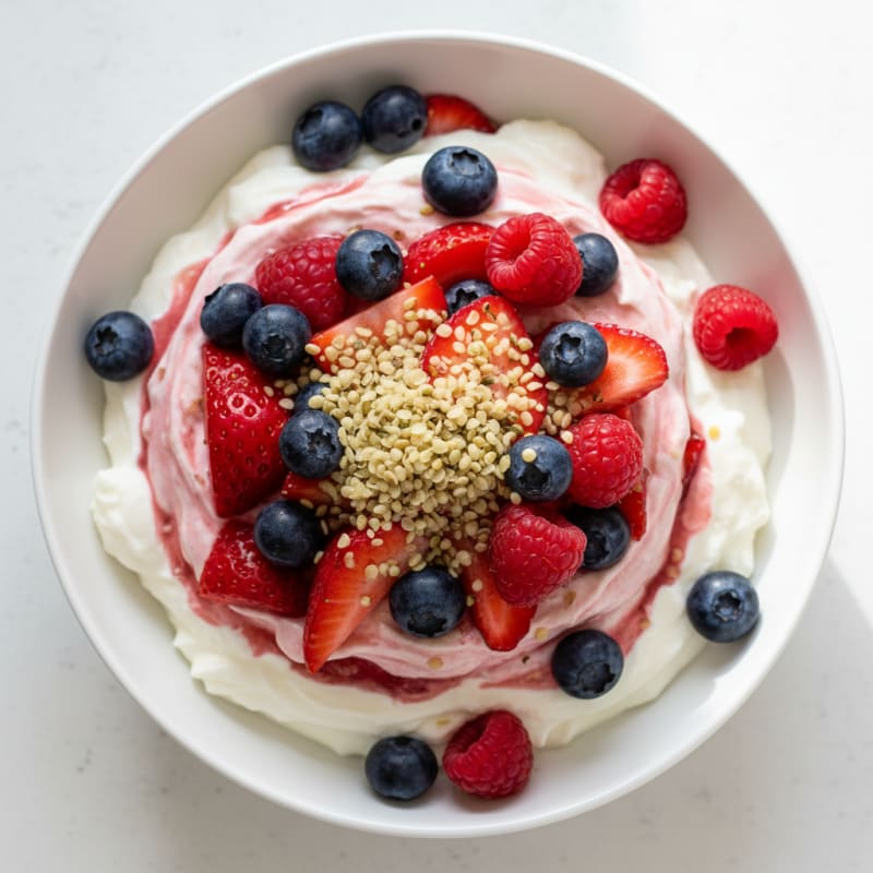 Creamy Greek Yogurt Protein Parfait with Mixed Berries