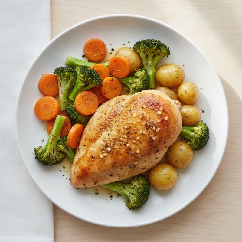 Garlic Herb Roasted Chicken with Vegetables