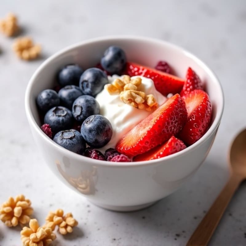 Creamy Greek Yogurt Berry Bowl