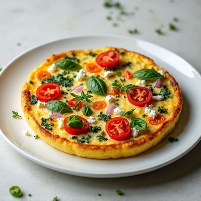 Fluffy Mediterranean Herb Frittata
