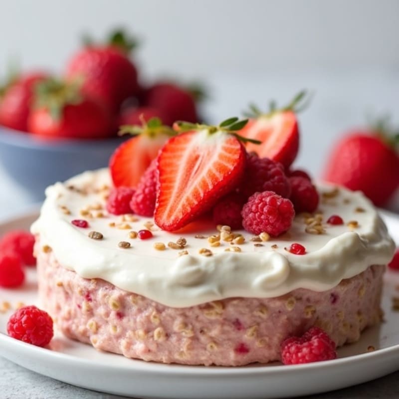 Creamy Strawberry Shortcake Overnight Oats