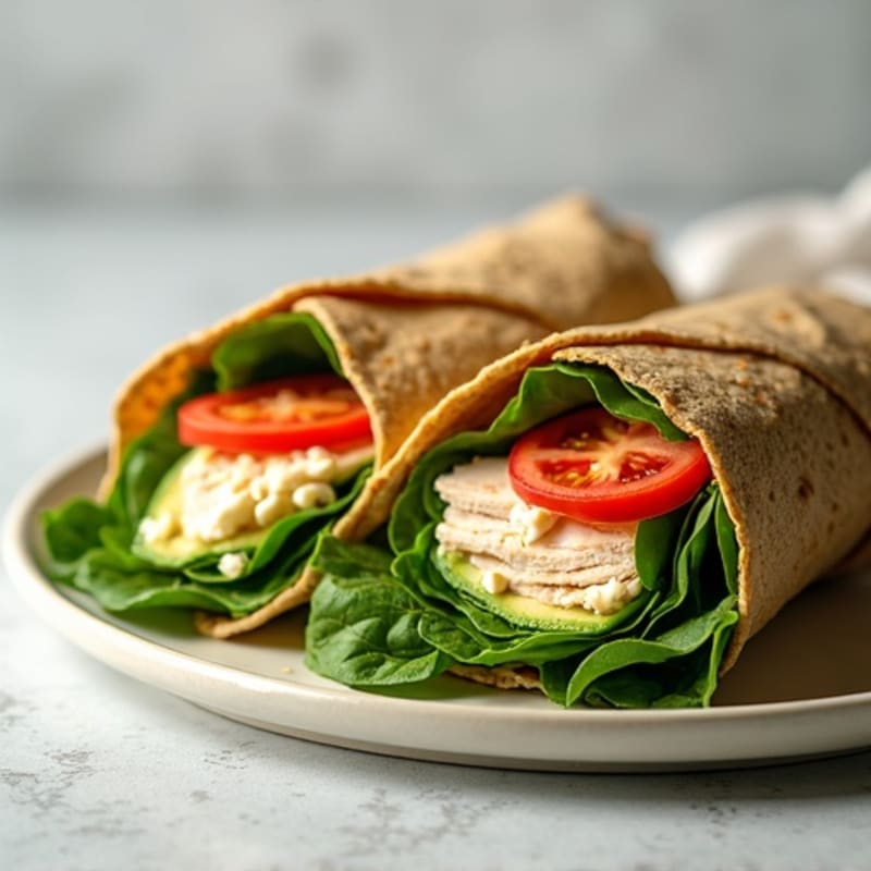 Lean Turkey and Creamy Avocado Wrap
