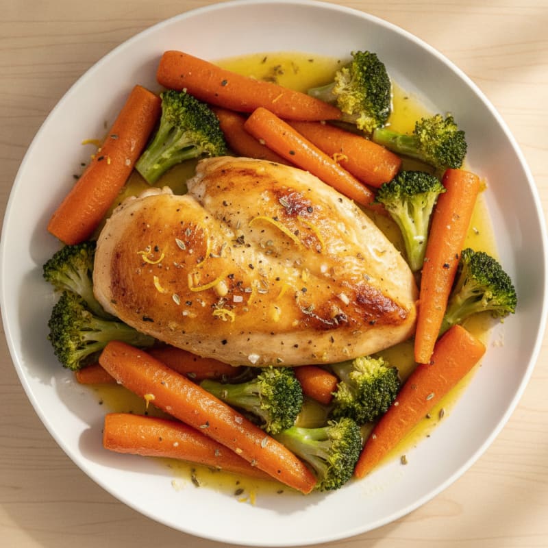 Lemon Herb Roasted Chicken and Vegetables