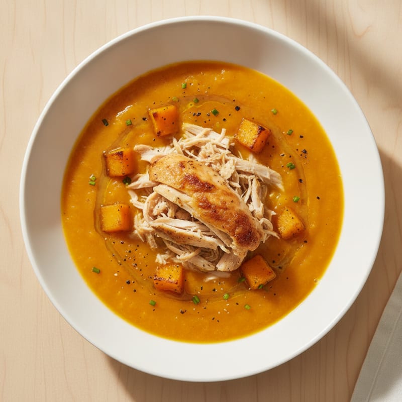 Roasted Butternut Squash and Coconut Soup