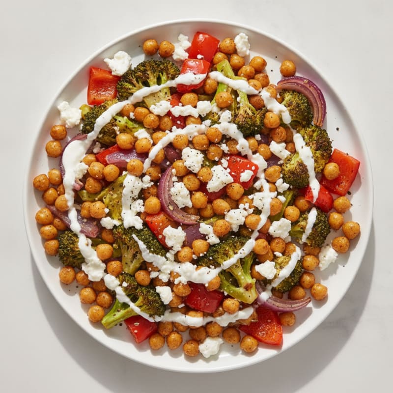Sheet Pan Roasted Vegetables with Feta
