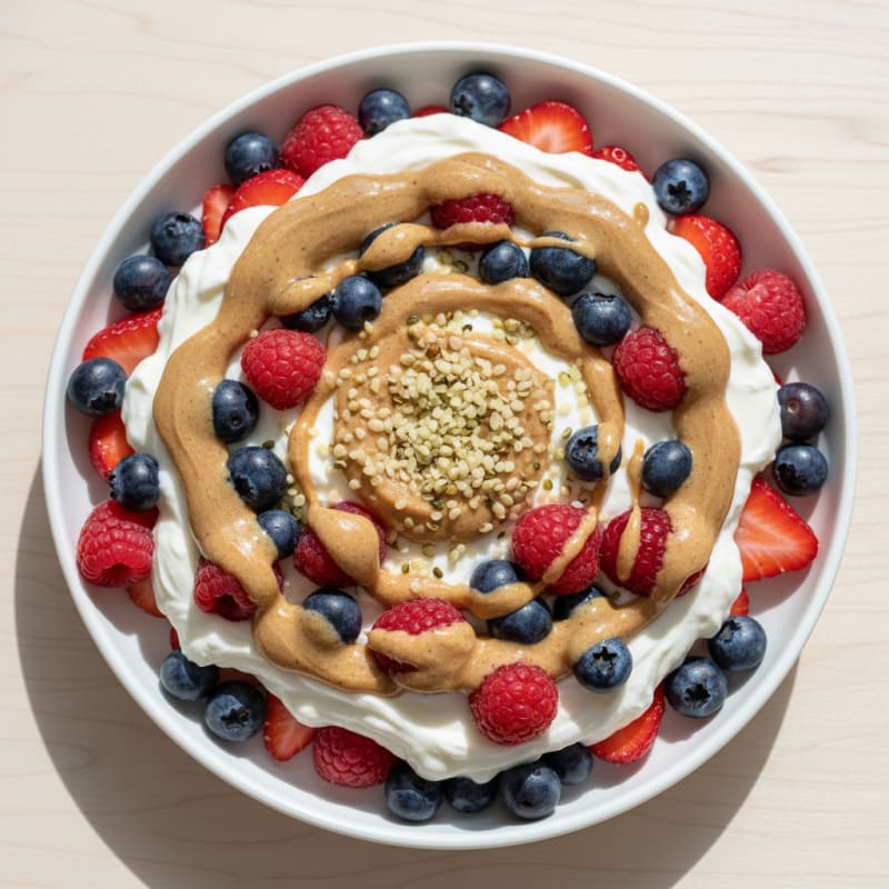 Creamy Greek Yogurt Protein Parfait with Mixed Berries