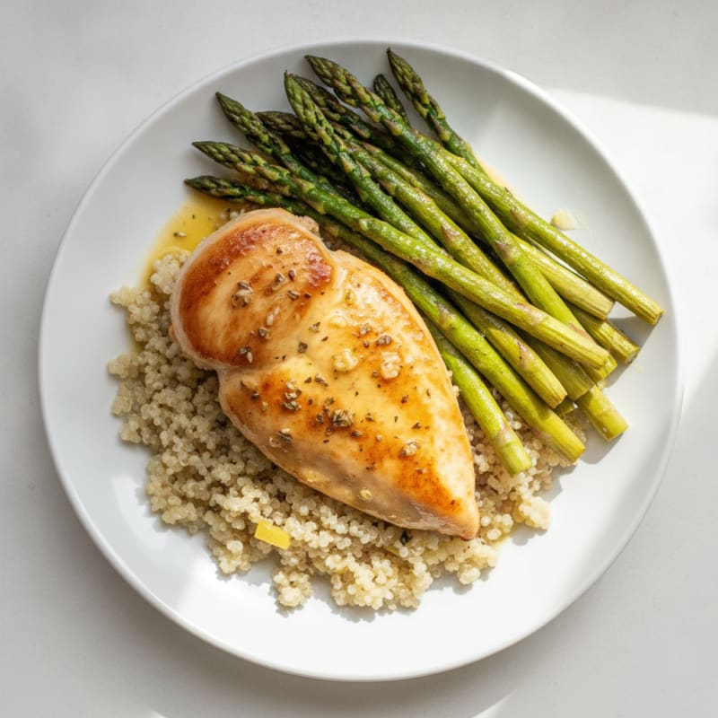 Lemon Herb Chicken with Roasted Asparagus