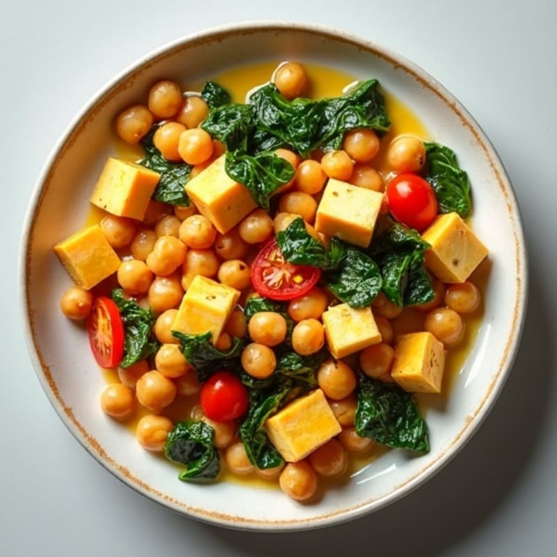 Creamy Coconut Chickpea and Spinach Curry
