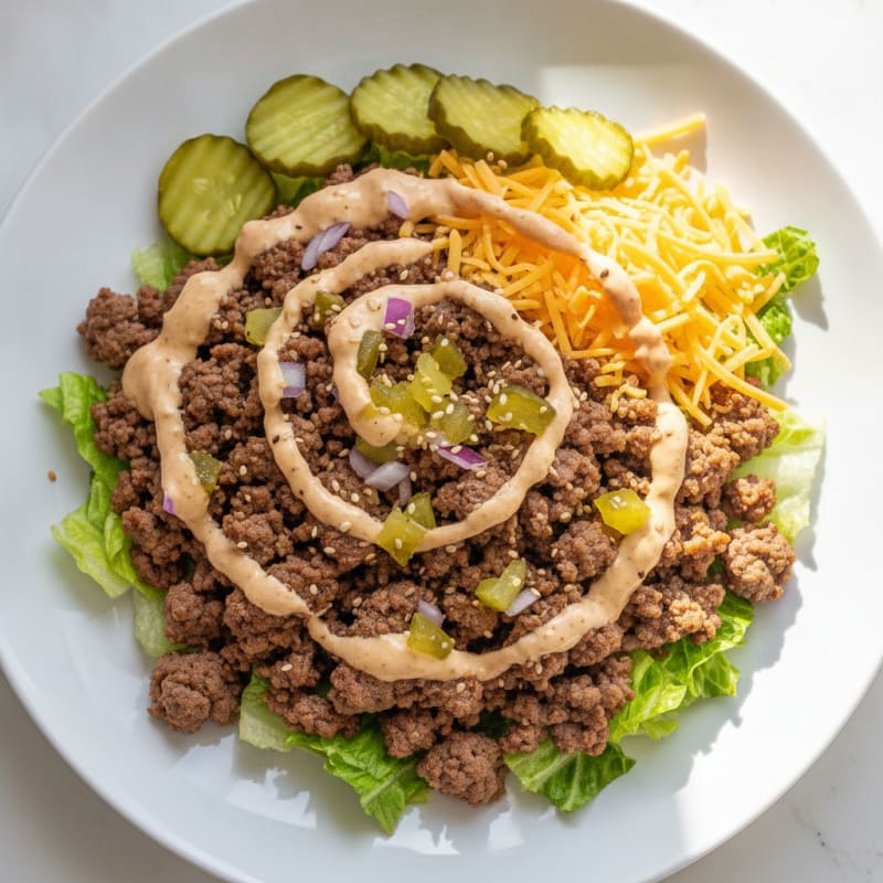 Big Mac Inspired Protein Bowl