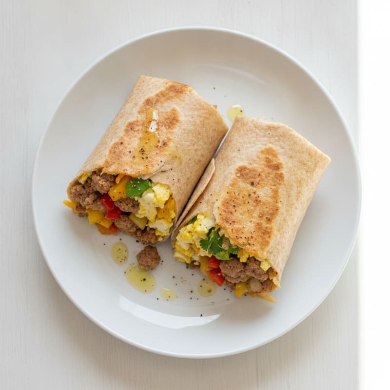 Sausage and Egg Breakfast Burritos