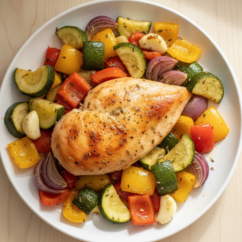 Herb-Roasted Chicken and Vegetable Medley