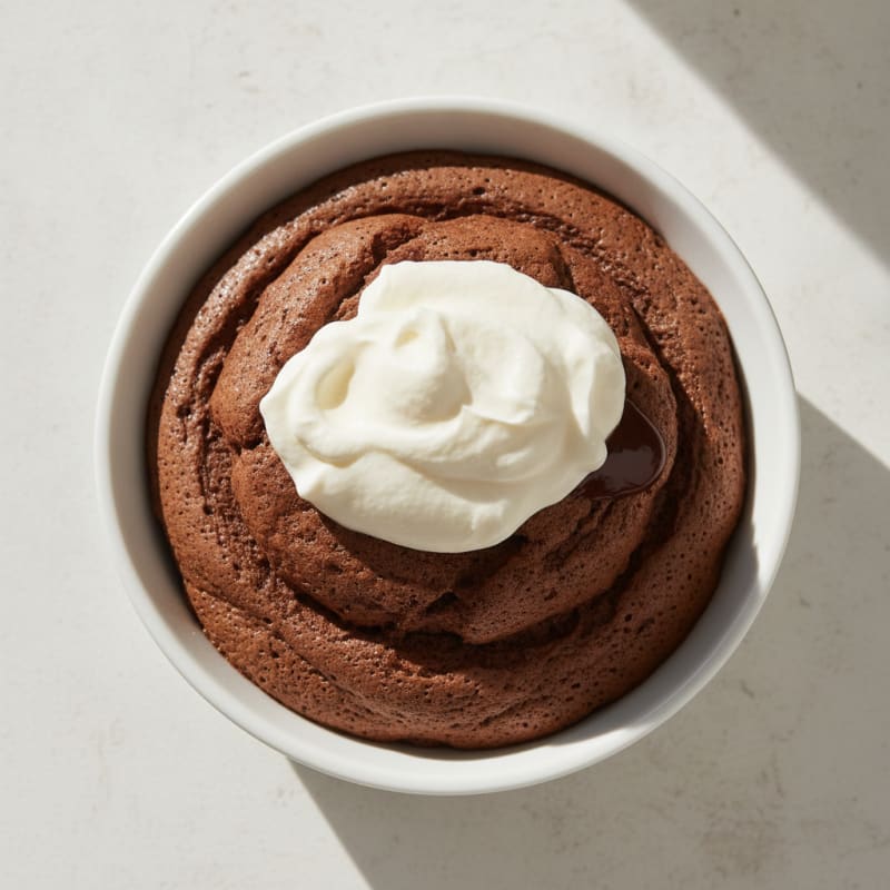 Silky Chocolate Protein Mousse with Whipped Cream