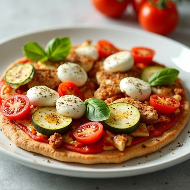 Crispy Chicken & Veggie Sheet Pan Pizza