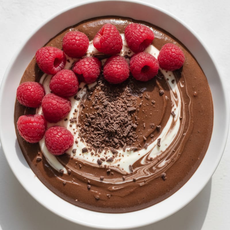 Silky Chocolate Protein Pudding with Greek Yogurt