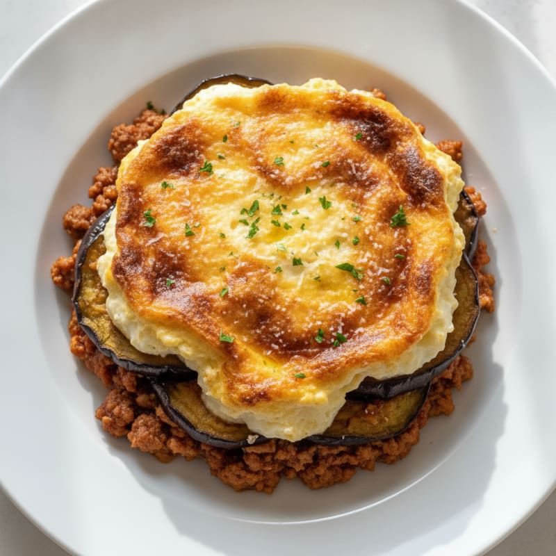 Classic Lamb Moussaka with Eggplant