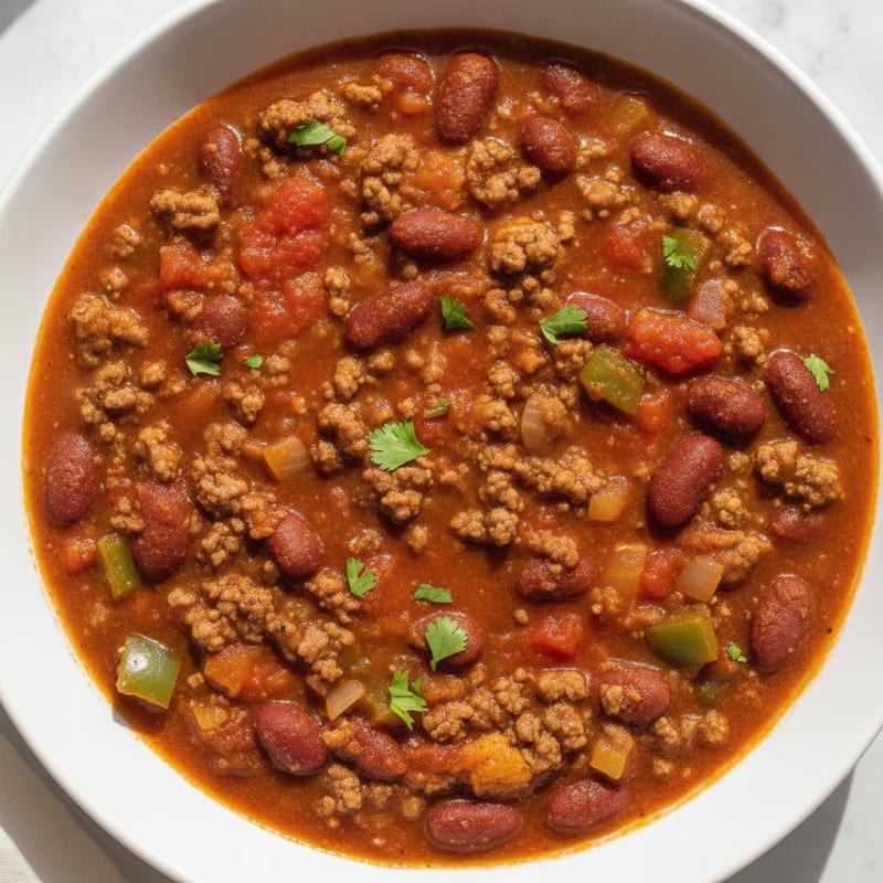 Hearty Beef and Bean Chili