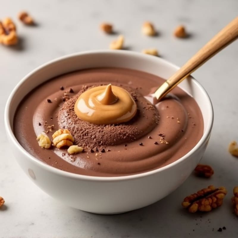 Silky Chocolate Protein Pudding with Greek Yogurt