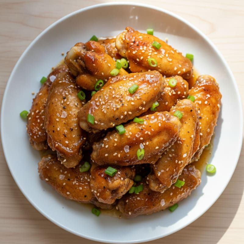 Honey-Garlic Glazed Chicken Wings