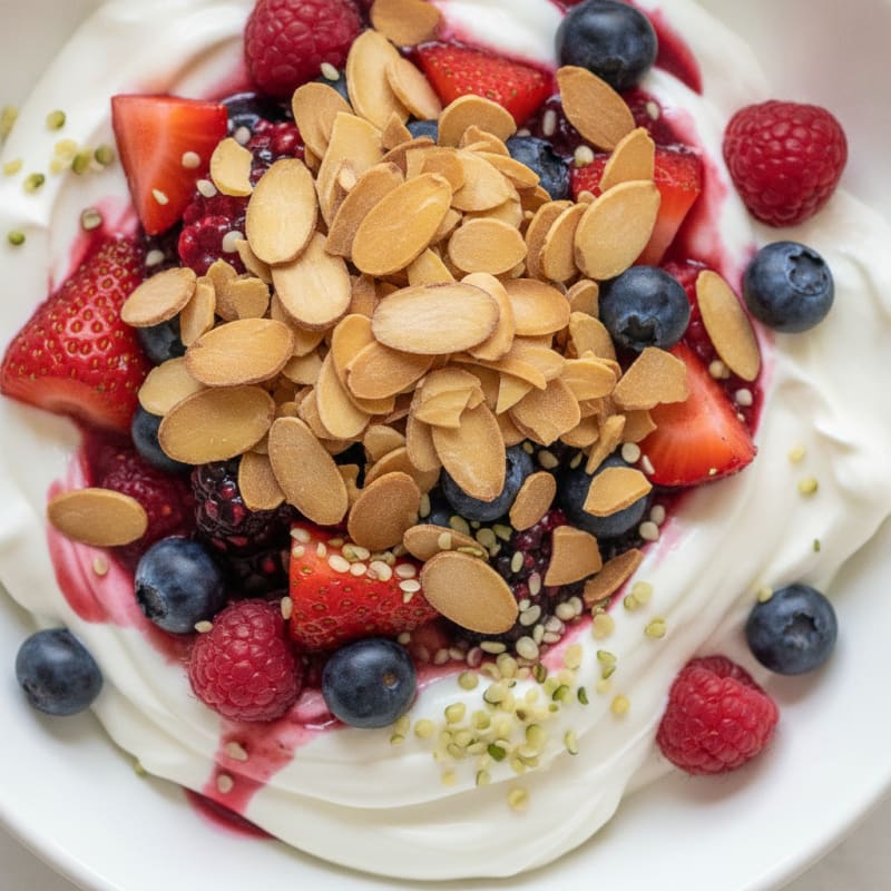Greek Yogurt Protein Parfait with Berries