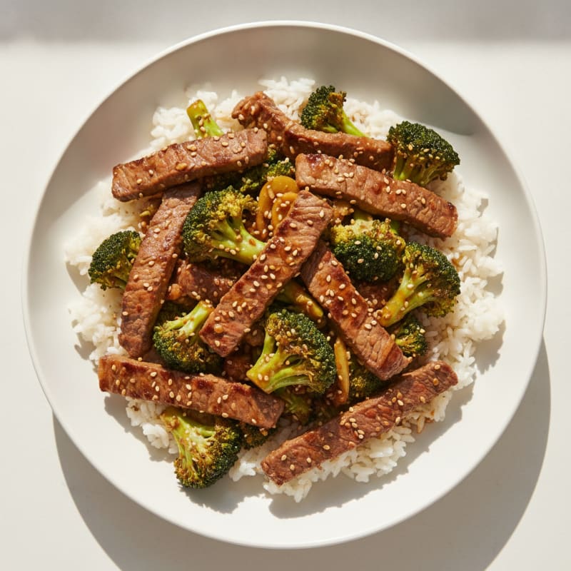 Sesame Beef and Broccoli Stir-Fry
