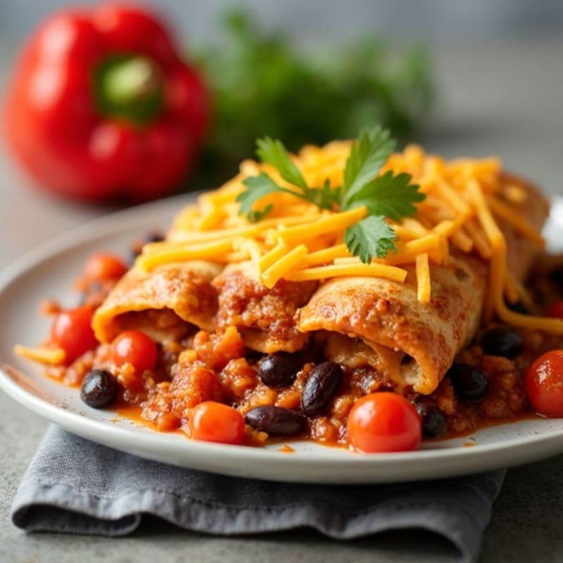 Spicy Chicken Enchilada Bake