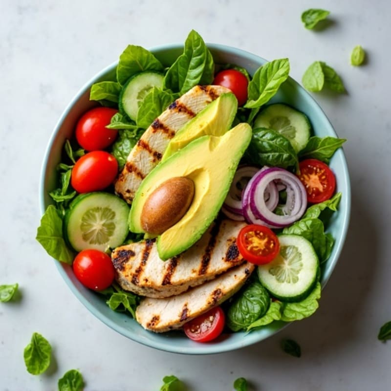 Crisp Avocado Salad Bowl