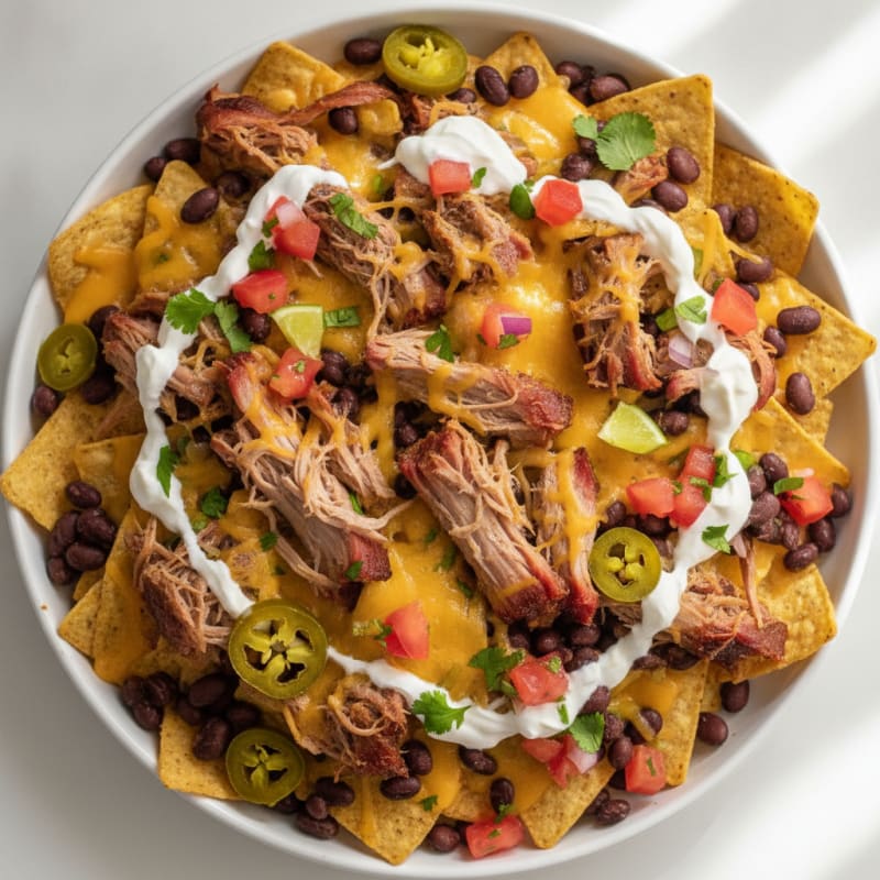 Smoked Pulled Pork Nachos