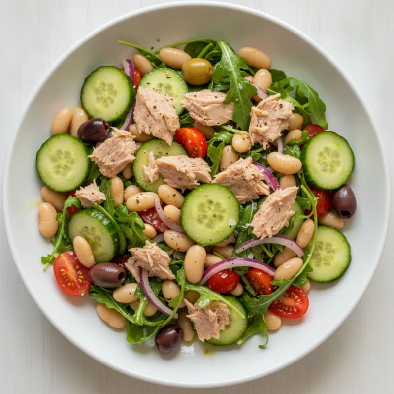 Mediterranean Tuna and White Bean Salad