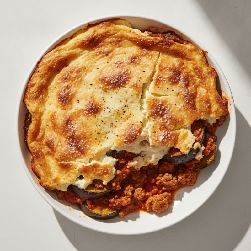 Classic Lamb Moussaka with Béchamel