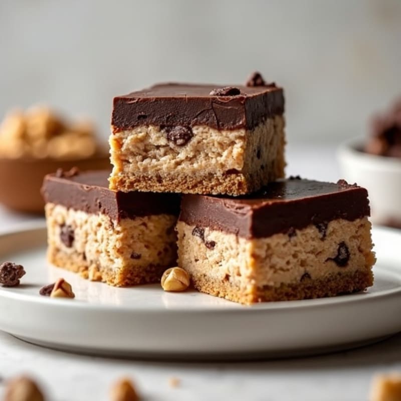 Dark Chocolate Greek Yogurt Cheesecake Bars