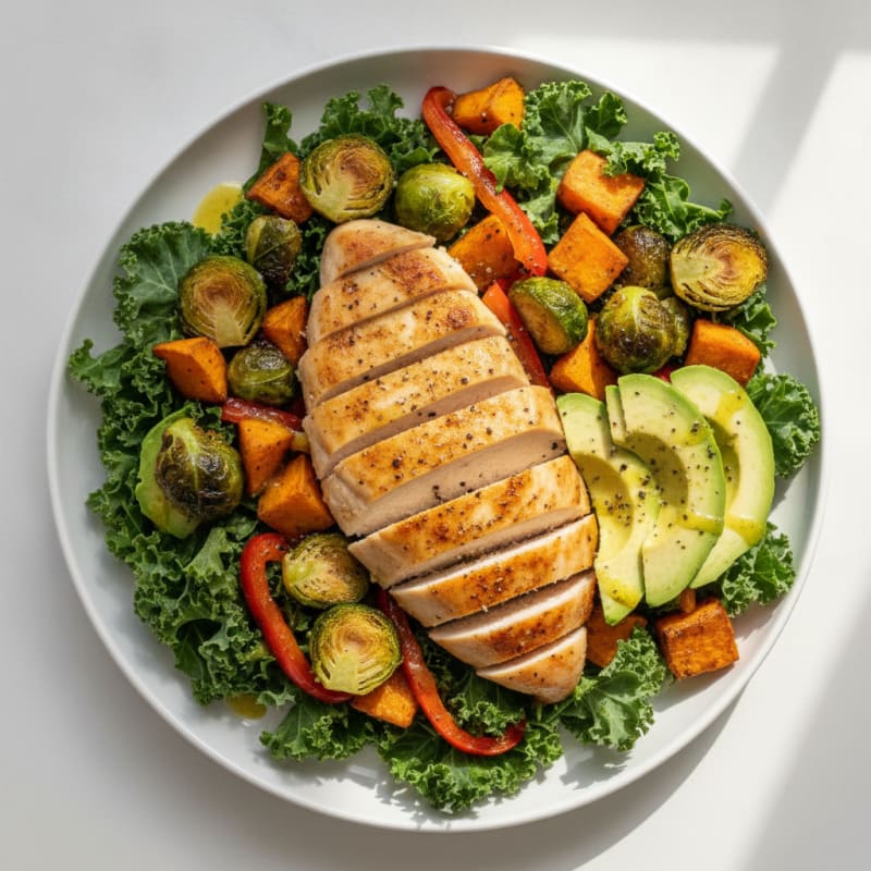 Chicken and Roasted Vegetable Prep Bowl