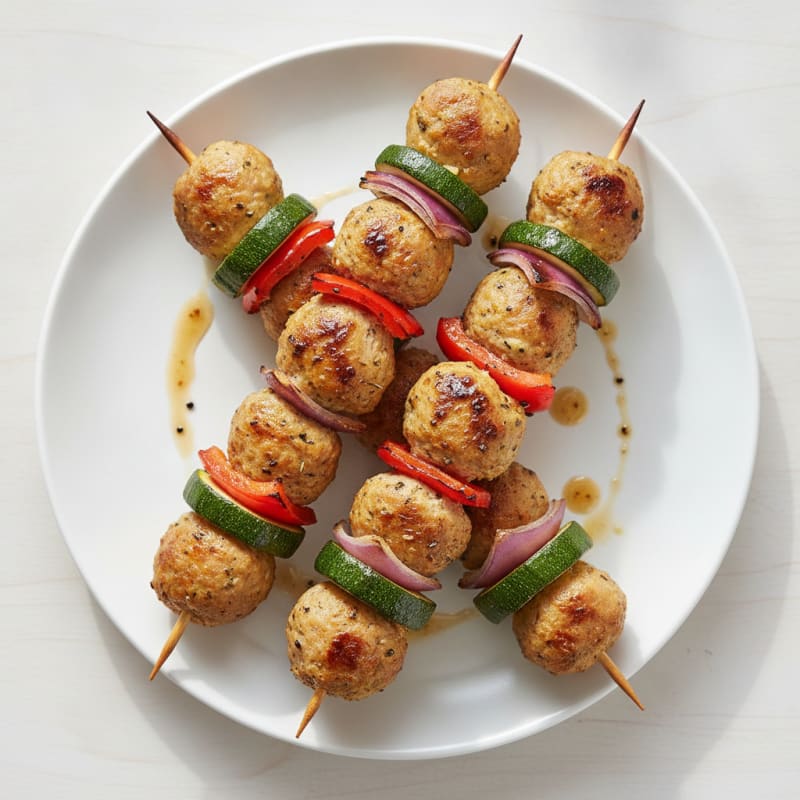 Lean Turkey and Vegetable Skewers