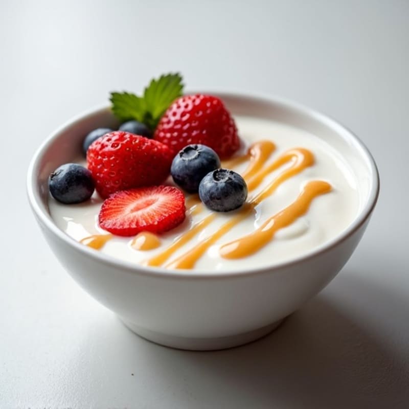 Silky Protein Yogurt Bowl with Mixed Berries