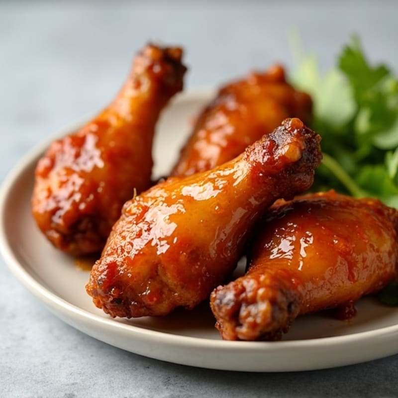 Crispy Baked Honey Garlic Chicken Wings