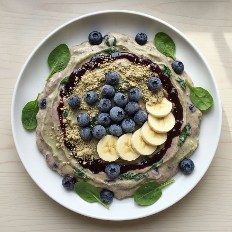 Pumpkin Seed Protein Smoothie with Mixed Berries