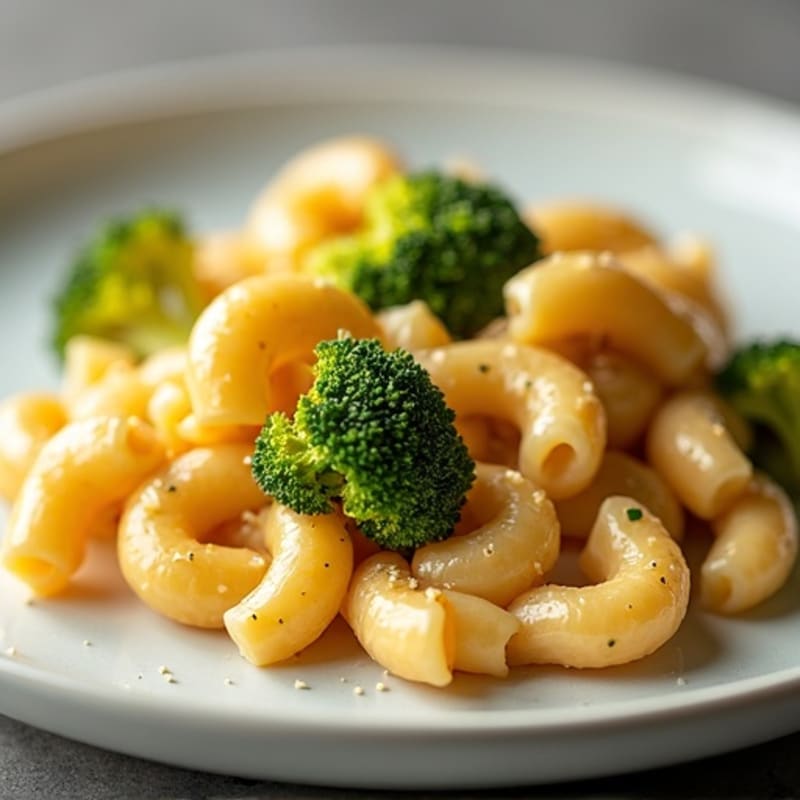 Healthy Baked Mac and Cheese with Chicken and Broccoli