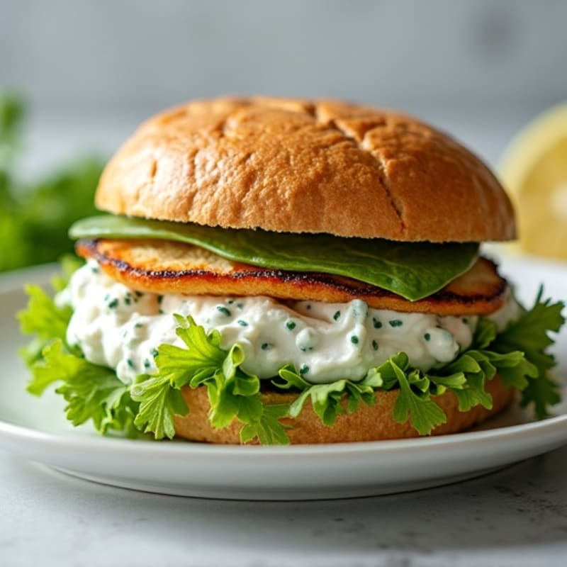 Herb-Roasted Chicken and Greek Yogurt Salad Sandwich