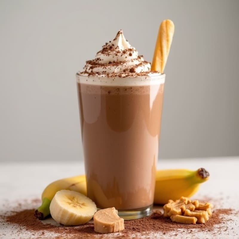 Creamy Chocolate Peanut Butter Protein Smoothie