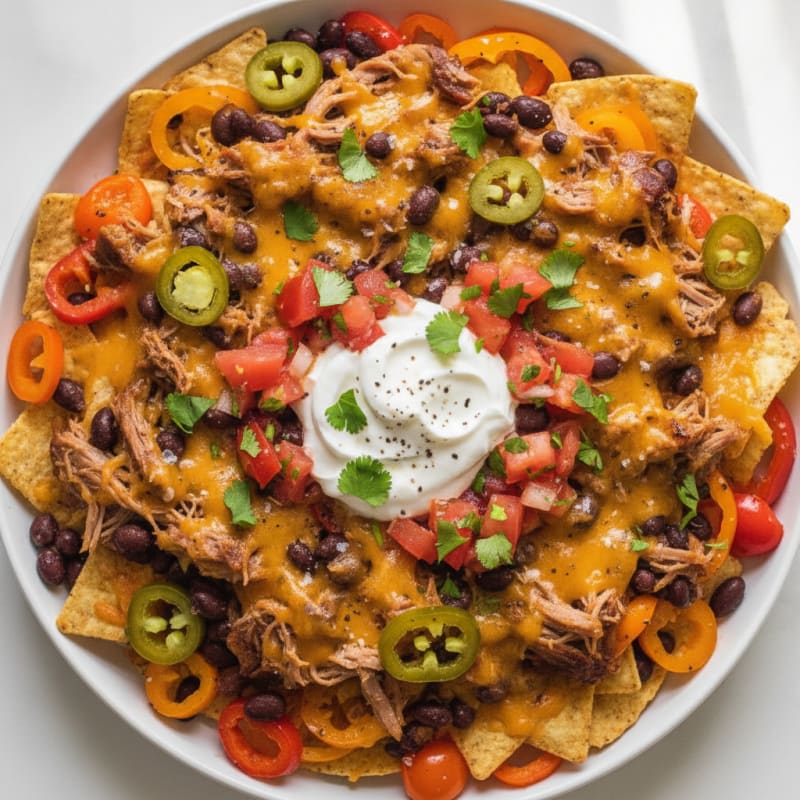 Smoked Pulled Pork Nachos