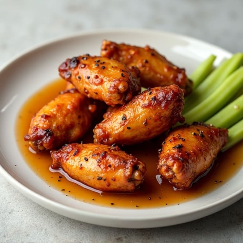 Crispy Baked Honey-Garlic Chicken Wings