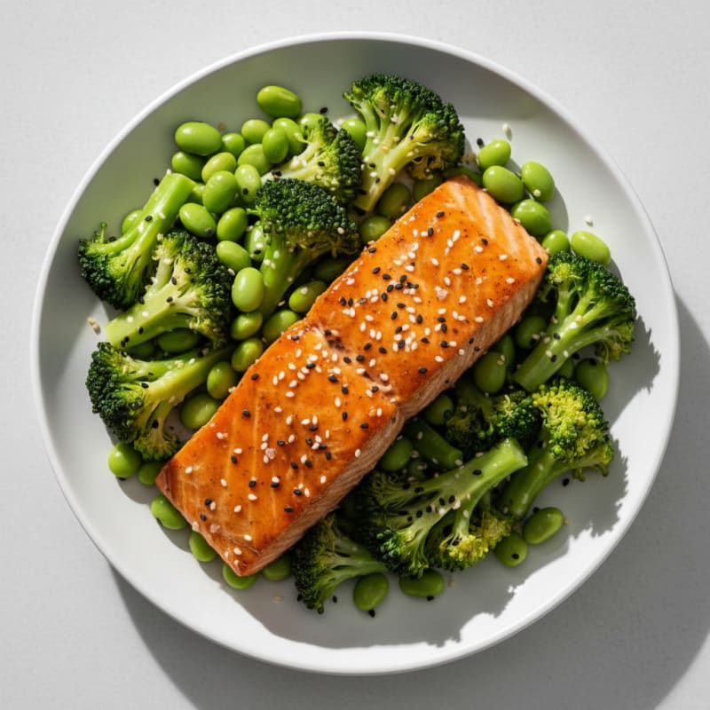 Pan-Seared Teriyaki Glazed Salmon