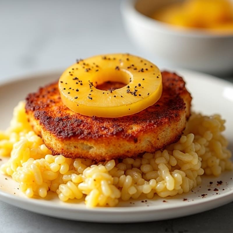 Crispy Pan-Seared Spam with Caramelized Pineapple